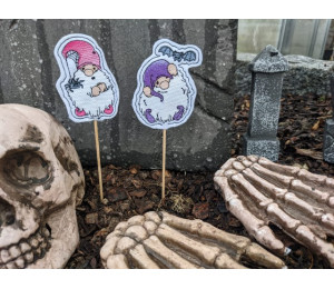 Stickserie ITH - Halloween Gnomes Stecker
